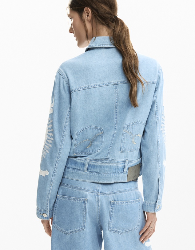Desigual - Reversible jacket with embroidery