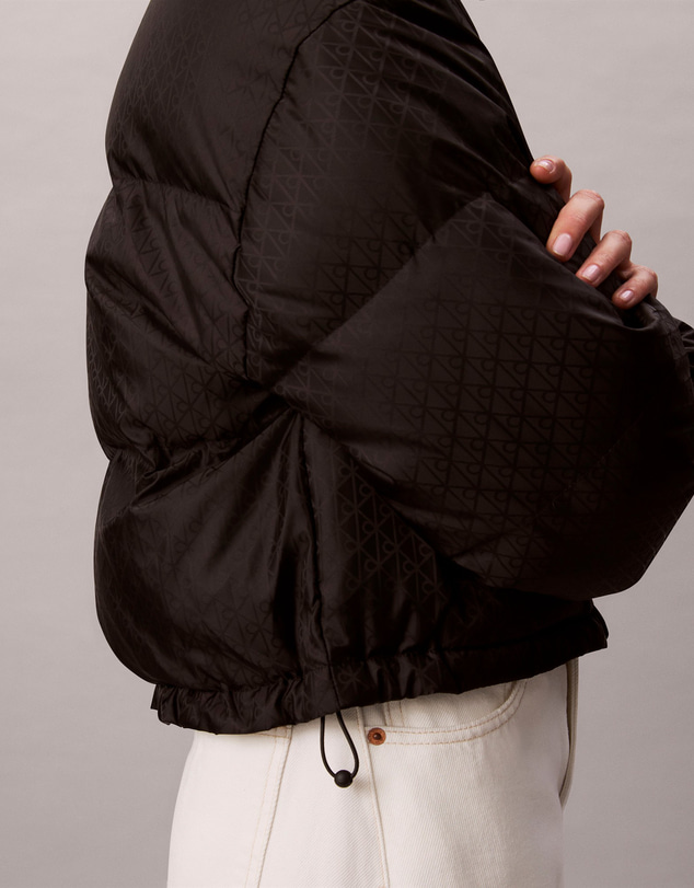 Calvin Klein - Allover Emblem Logo Puffer Jacket