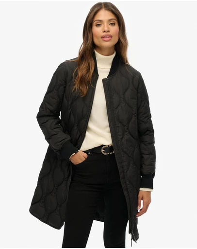 Superdry - Long Quilted Liner Jacket