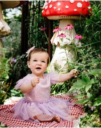 Fleur Harris - 'The Magic Faraway Tree' Sequin Fairy Dress Baby in Lilac