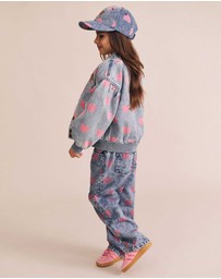 Huxbaby - Dreamy Denim Hearts Jeans - Babies-Kids