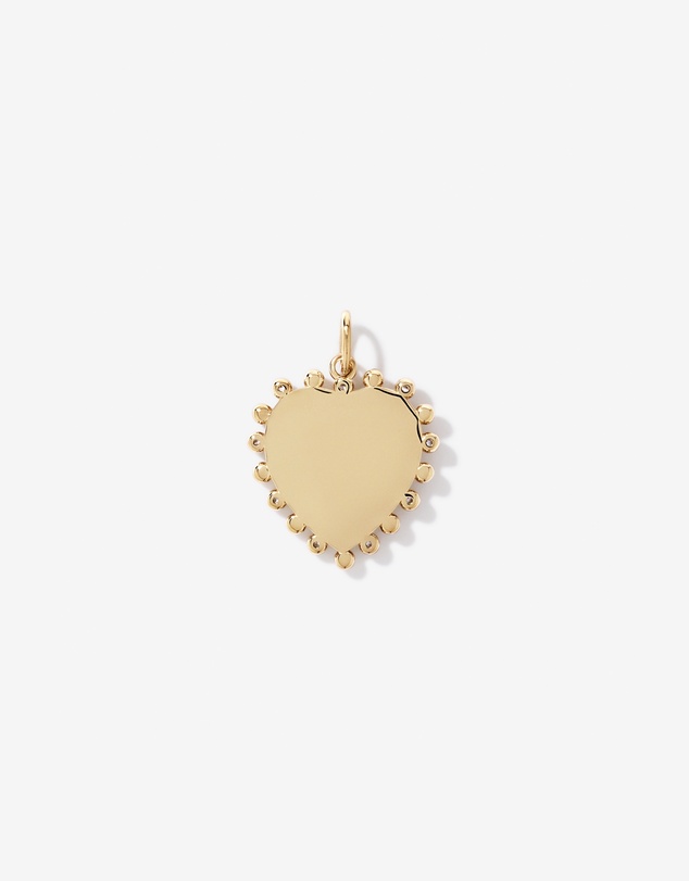 Michael Hill - Sunray Heart Cubic Zirconia Pendant in 18kt Yellow Gold Vermeil
