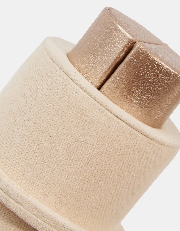 Wolf - Wolf Palermo Double Watch Roll+Pouch Rose Gold