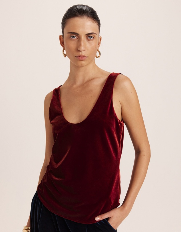 SABA - Lea Velvet Bias Tank