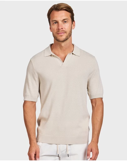 Academy Brand - Jonny Textured Knit Polo