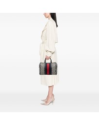 Pre-Loved by Azura Reborn - Pre-Loved Medium GG Canvas Web Joy Boston Bag