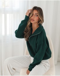 Esther & Co - Merete Knit - Dark Green