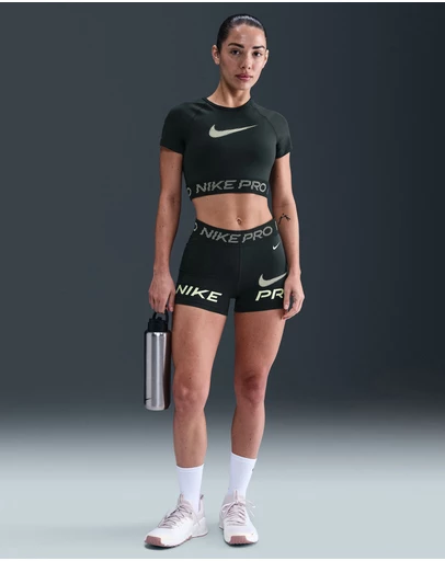 Nike - Pro Dri-FIT Short Sleeve Cropped Graphic Top