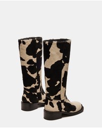 Steve Madden - Riggs-H Black/White Boots
