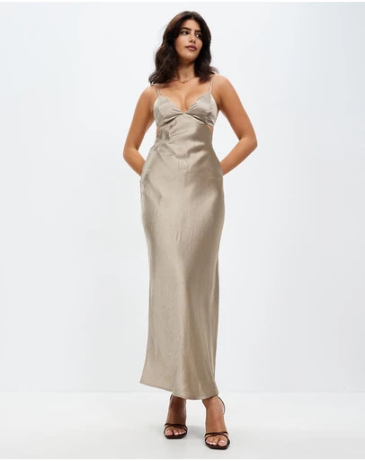 Third Form - Crush Bias Tri Midi Dress