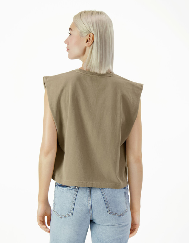 American Apparel - Heavyweight Garment Dyed Women's Muscle T-Shirt