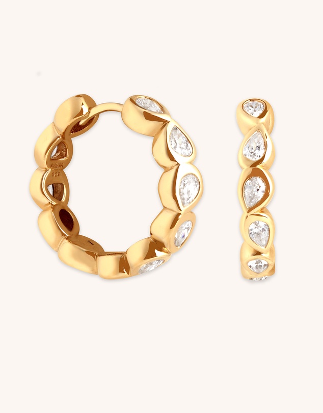 Astrid & Miyu - Molten Texture Opal Hoops