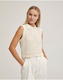 Oxford - Tory Cotton Knitted Vest