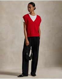 Polo Ralph Lauren - Cable-Knit Wool-Cashmere Sweater Vest