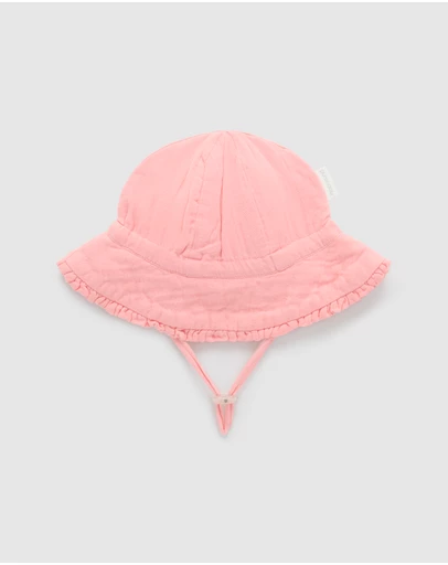 Purebaby - Ruffle Sun Hat -Kids-Babies