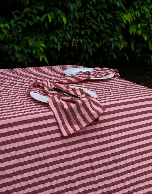 Mosey Me - Sundae Seersucker Tablecloth