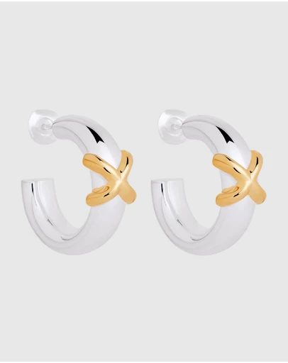 Najo - Tendresse Two-Tone Earrings