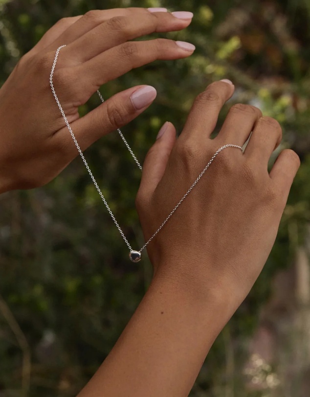 Najo - Soothing Silver Necklace