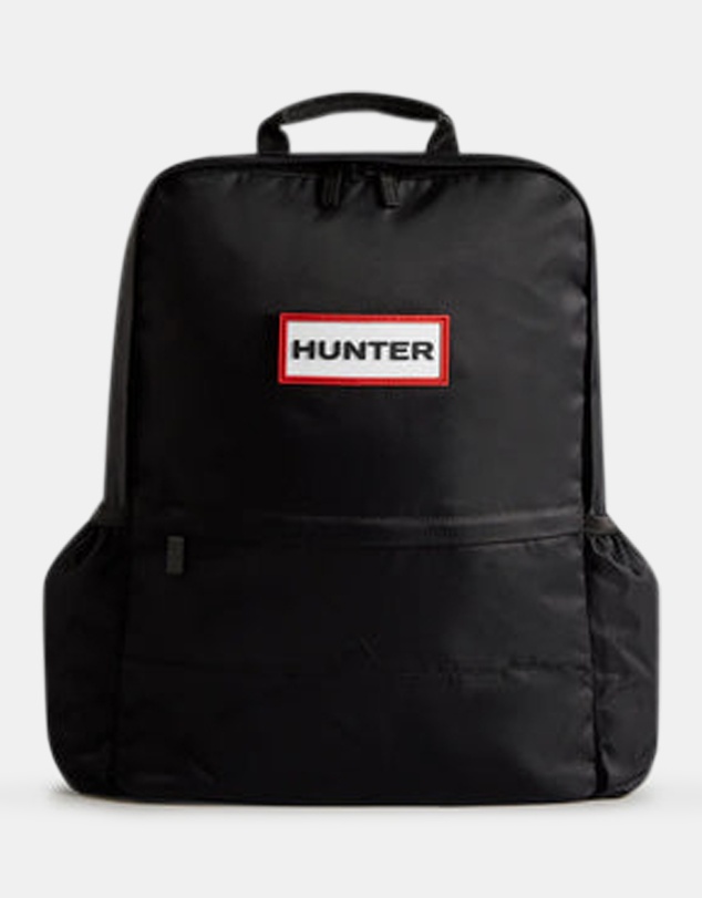 Hunter - Nylon Large Backpack - Black