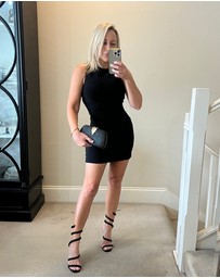 Izoa - Rebecca Clutch Black Vegan Leather