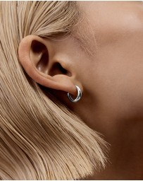 SAINT VALENTINE - Positano Mini Hoops - Silver