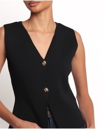 Petal & Pup - Everlee Knit Vest Top - Black