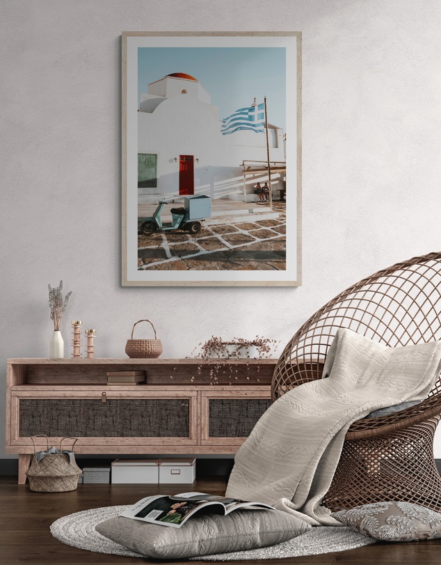 Amichi Co - Mykonos Postcard Fine Art Print