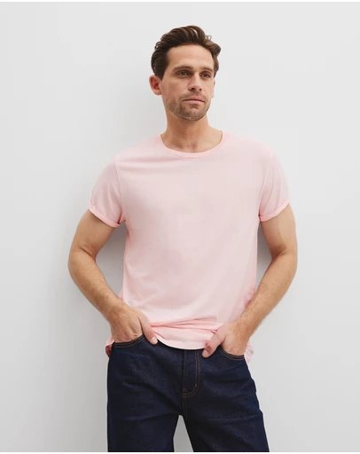 Country Road - Australian Cotton Longline Garment Dye T-shirt