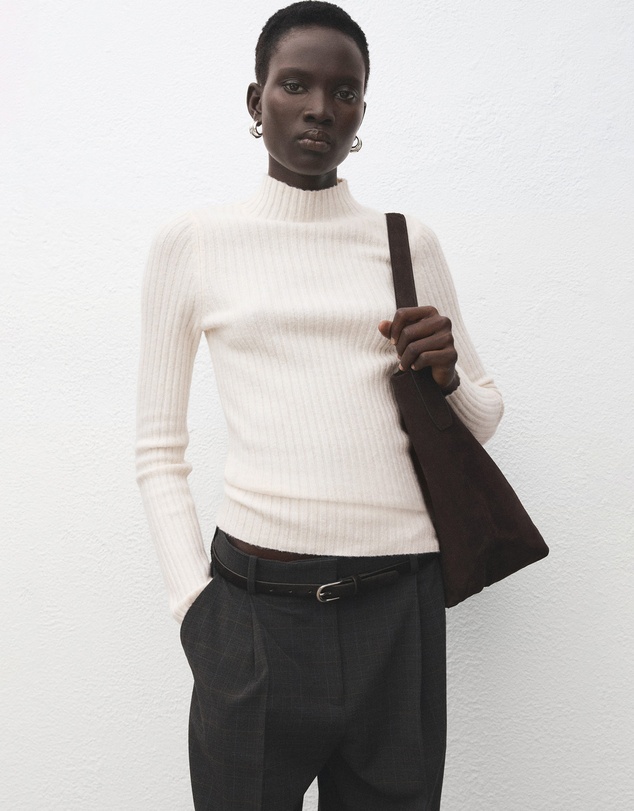 M.N.G - Knitted Sweater With Perkins Neck