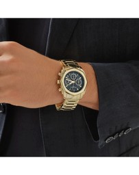 Michael Hill - Men's Solar Chronograph Watch in Gold Tone Stainless Steel