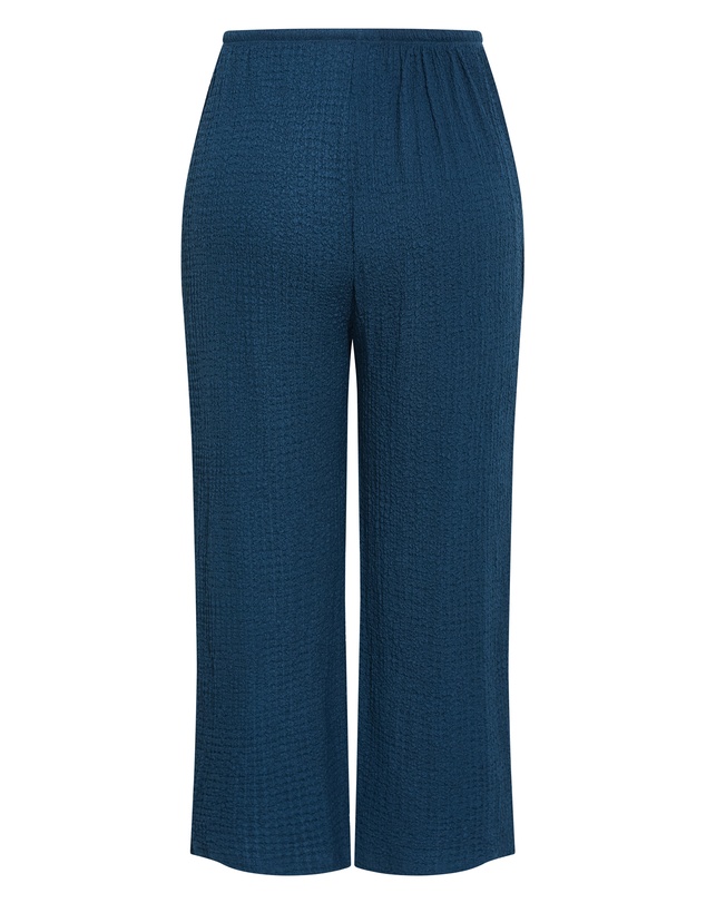 City Chic - Plus size Zoie Wide Leg Pant - petrol