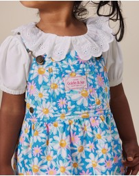 Goldie + Ace - Laura Puff Sleeve Collar Top - Babies-Kids