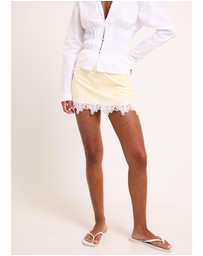 Subtitled - Adria Lace Mini Skirt