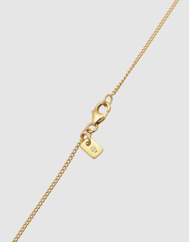 Kuzzoi - ICONIC EXCLUSIVE - Enamel Octagon Pendant Necklace in Gold-Plated 925 Silver