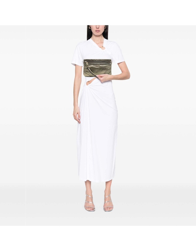 Pre-Loved by Azura Reborn - Pre-Loved Metallic Grained Leather Wristlet Clutch