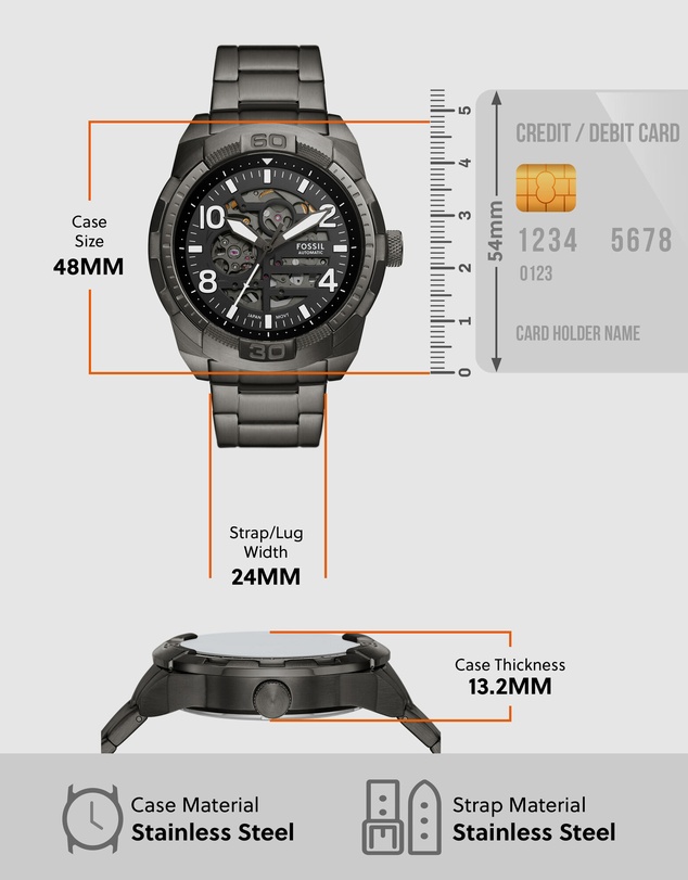 Fossil - Bronson Smoke Analogue Watch