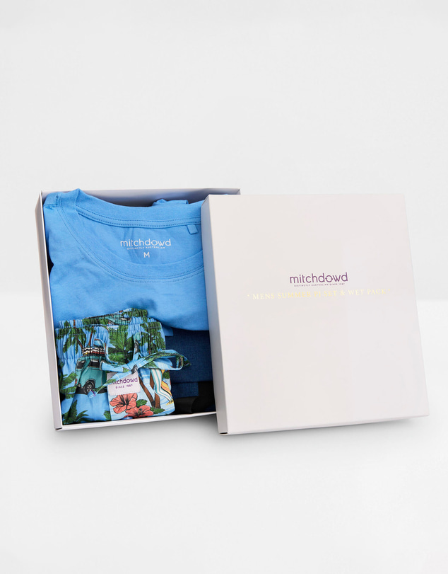 Mitch Dowd - Mitchdowd Surf Summer Cotton Pyjama Set And Wet Pack Gift Box