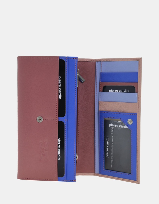 Pierre Cardin - Pierre Cardin Multi Colour Leather Ladies Wallet