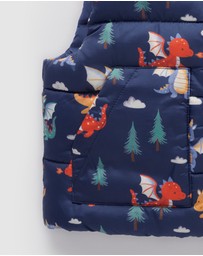 Purebaby - Reversible Puffer Vest -Kids-Babies