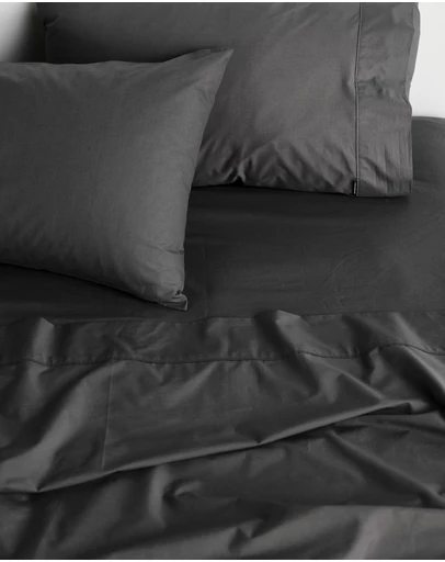 Linen House - Vienna 300TC Cotton Percale 50cm Fitted Sheet