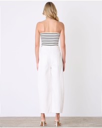 Esmaee - Azur Stripe Bandeau Top