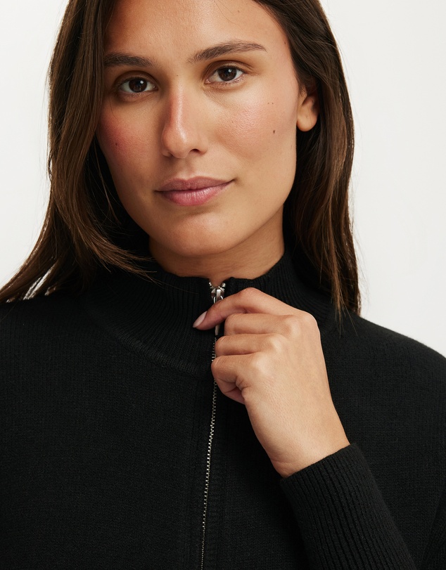 Cotton On - Lotus Cinched Zip Knit