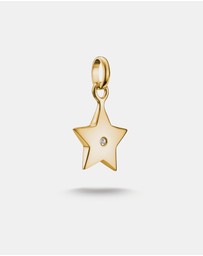 THOMAS SABO - THOMAS SABO Connect Charm star with white stone in Gold