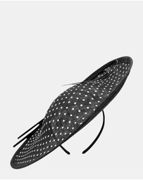 Morgan & Taylor - Domanique Plate Fascinator in Black