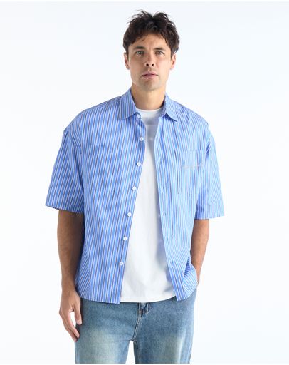 Blue White Multi Stripe
