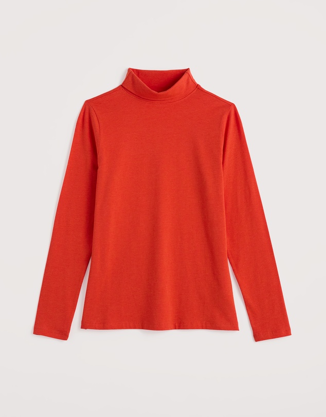Seasalt - Seasalt Cornwall Orange Landing Roll Neck Top