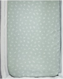 Living Textiles - 2 Pack Organic Bedside Sleeper Fitted Sheet - Australiana