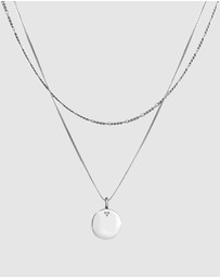 Kuzzoi - ICONIC EXCLUSIVE - Necklace Men Layer Figaro Venetian in 925 Sterling Silver Oxidised