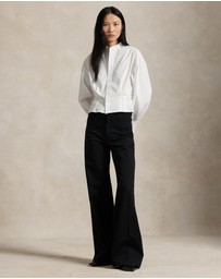 Polo Ralph Lauren - Cropped Cotton Poplin Tuxedo Shirt