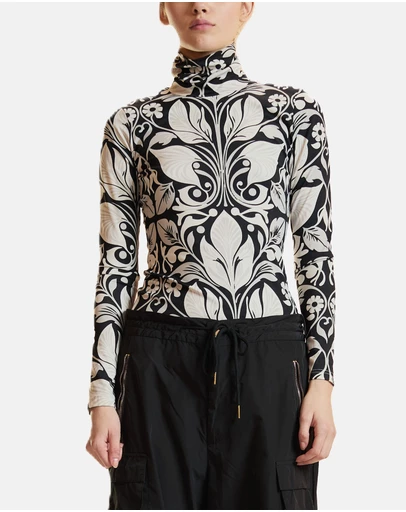 Cynthia Rowley - Turtle Neck Lycra Top